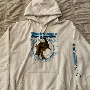White Aaliyah Hoodie